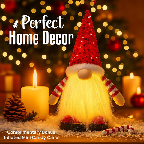 KAHF mini inflatable candy cane included as a playful holiday accent