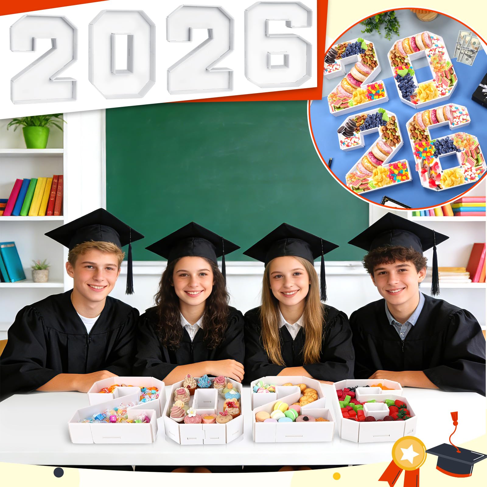kaiolbly graduation table display with numbers creating a memorable centerpiece for photos