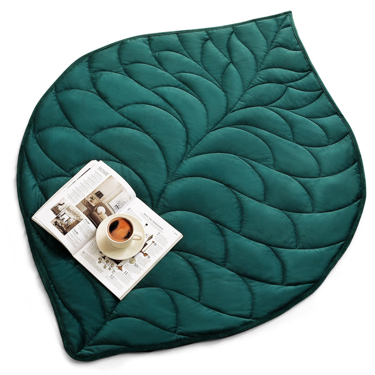 Kaisa front view leaf pattern showing elegant soft cover and decorative design benefit