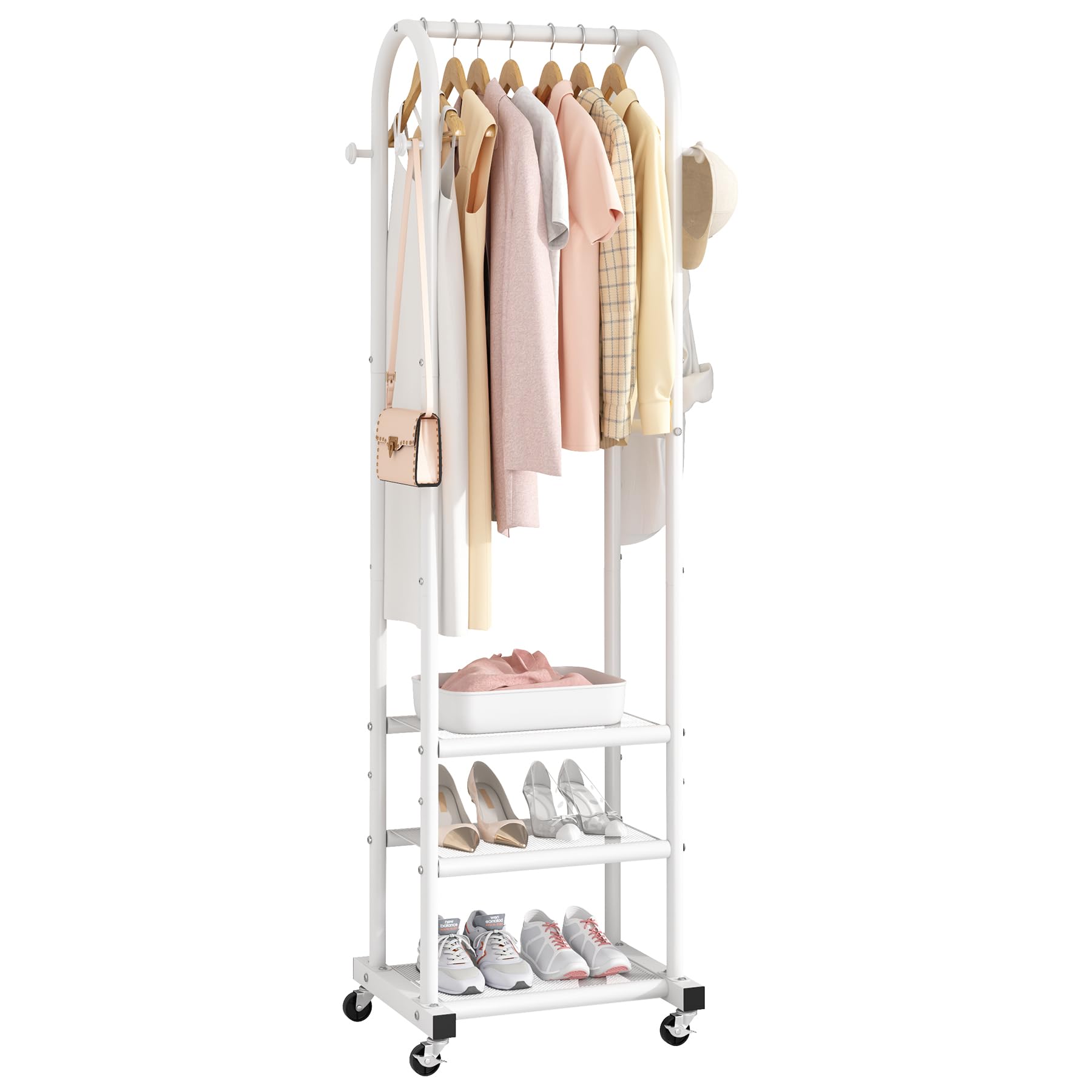 Kaitiemoo front view showing full rack and storage benefit