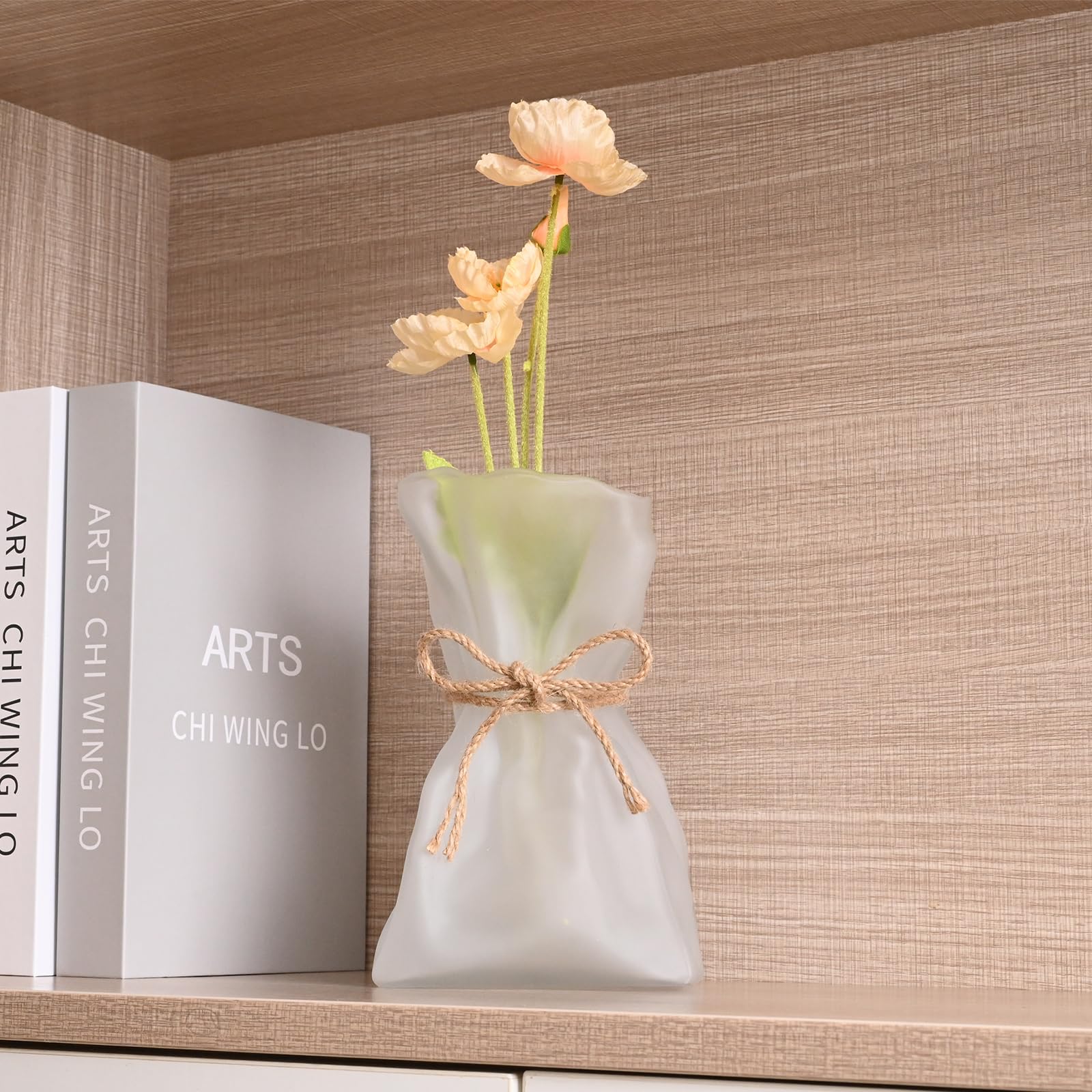 kaitnax vase styled with bouquet on dining table adding elegant centerpiece