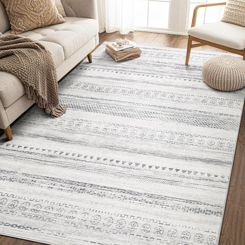 kakania rolled packaging and includes showing the delivered rug and complete contents for easy setup