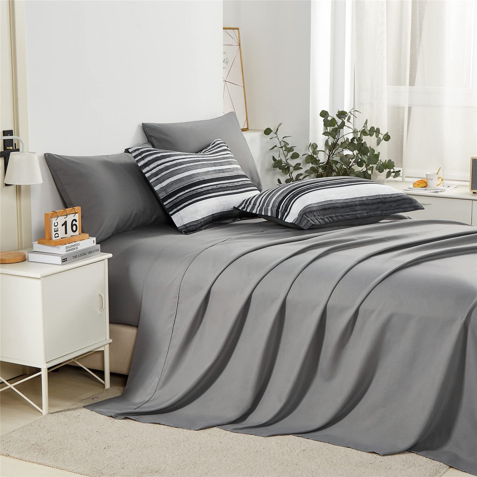 KAKIJUMN styled bedroom with set installed showing cohesive decor benefit