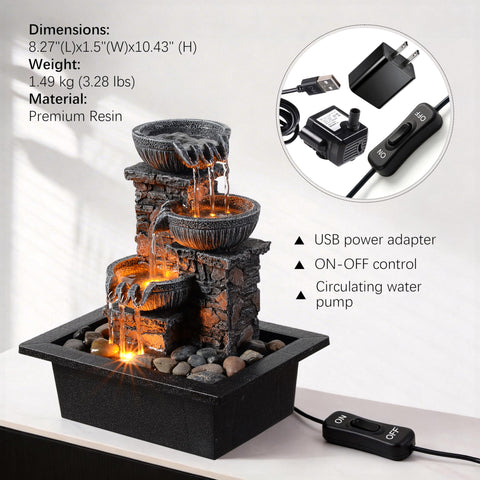 Kalona LED lit at dusk creating warm ambient light for relaxation