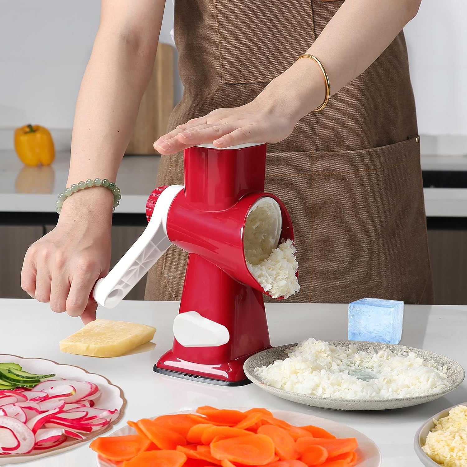 KalraMay ergonomic handle closeup providing comfortable, controlled cranking