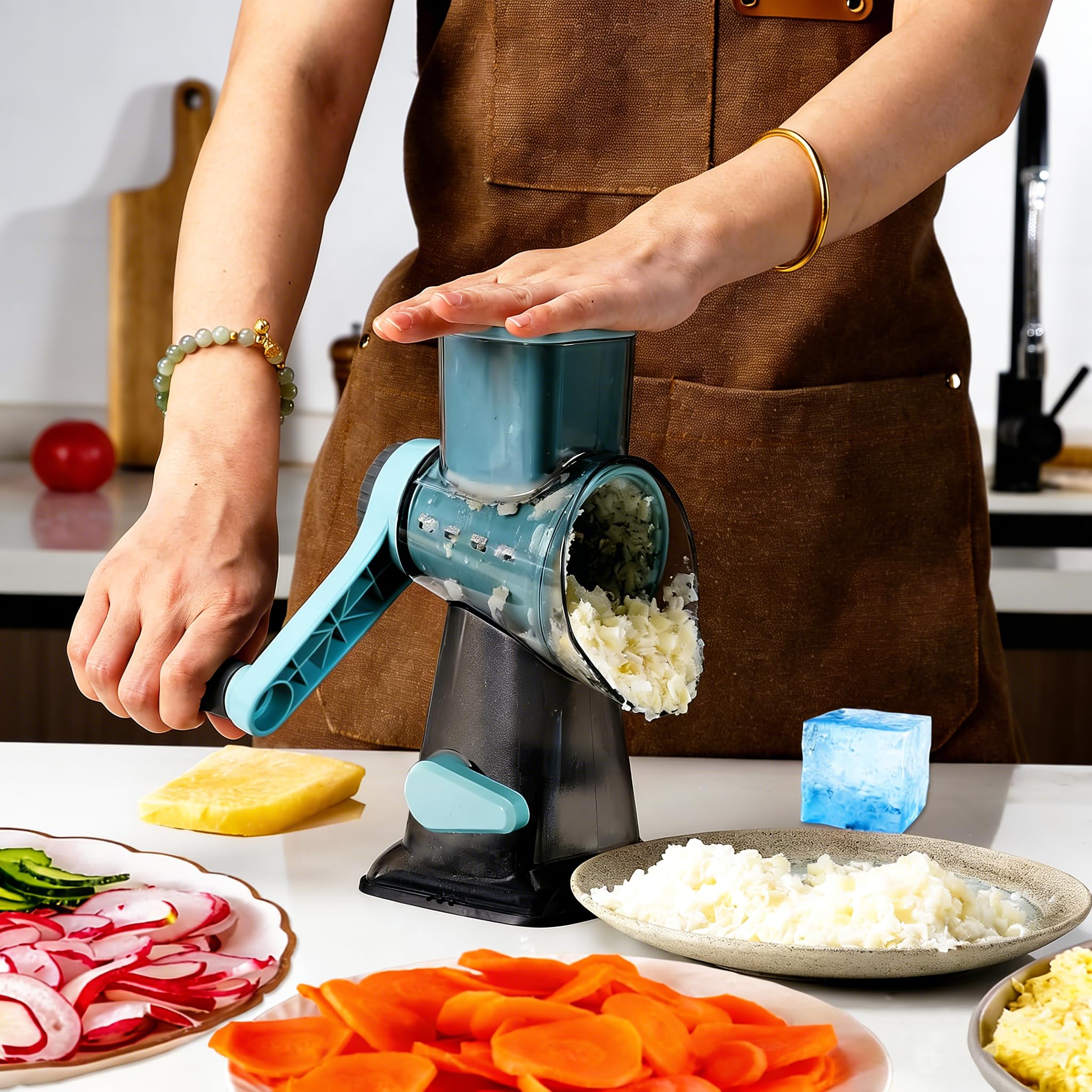 KalraMay suction base and locking knob securing grater for stable use