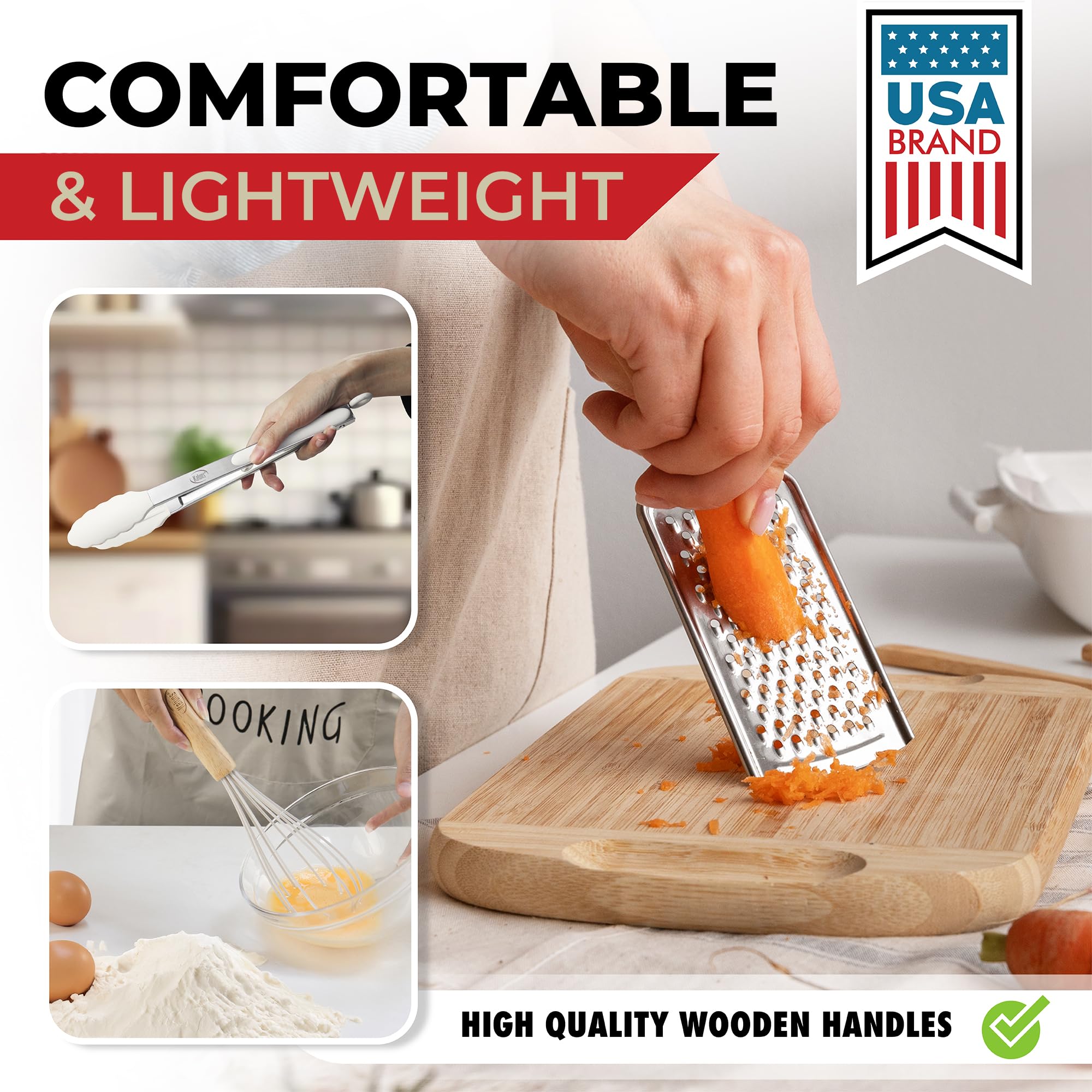Kaluns measuring cups and chip clips, accurate portions and secure sealing