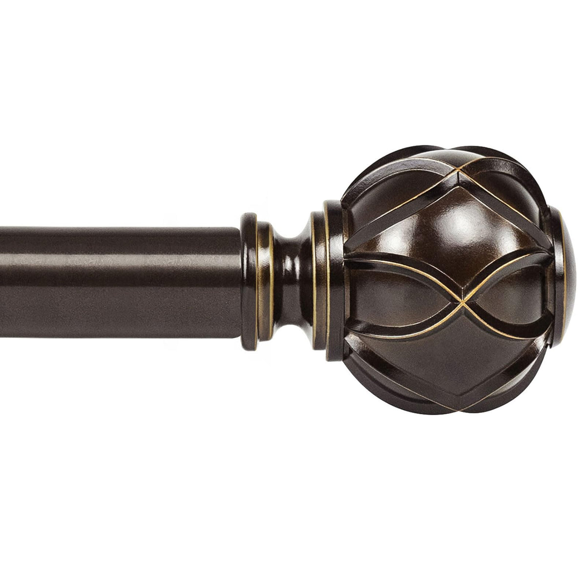 KAMANINA bronze rod front view showing elegant finish and durable support