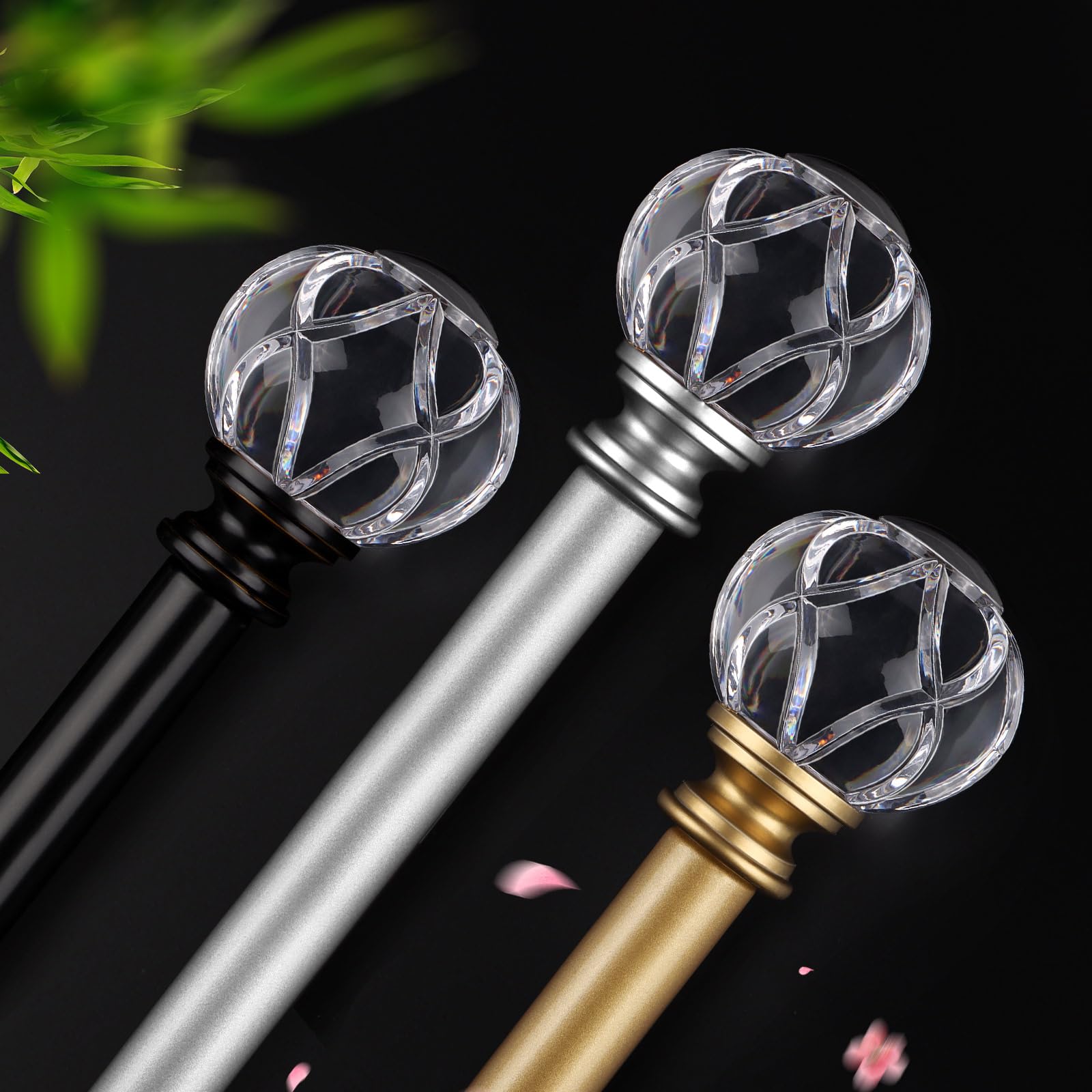 KAMANINA metal rod diameter close-up highlighting sturdy 1-inch outer profile