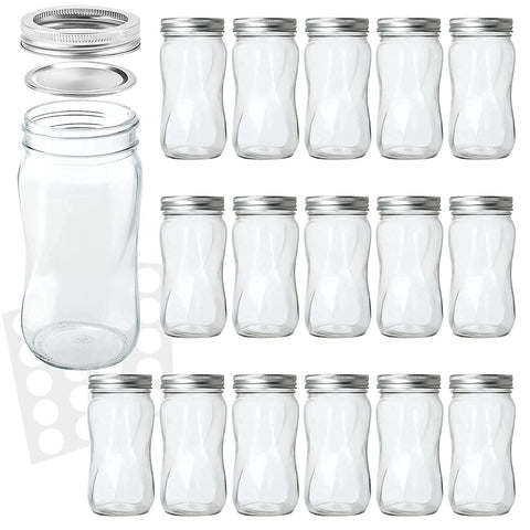 KAMOTA front view of 16-pack jars showing organized storage benefit