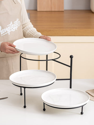 Kanwone straight-tier layout on kitchen counter showing space-saving compact footprint