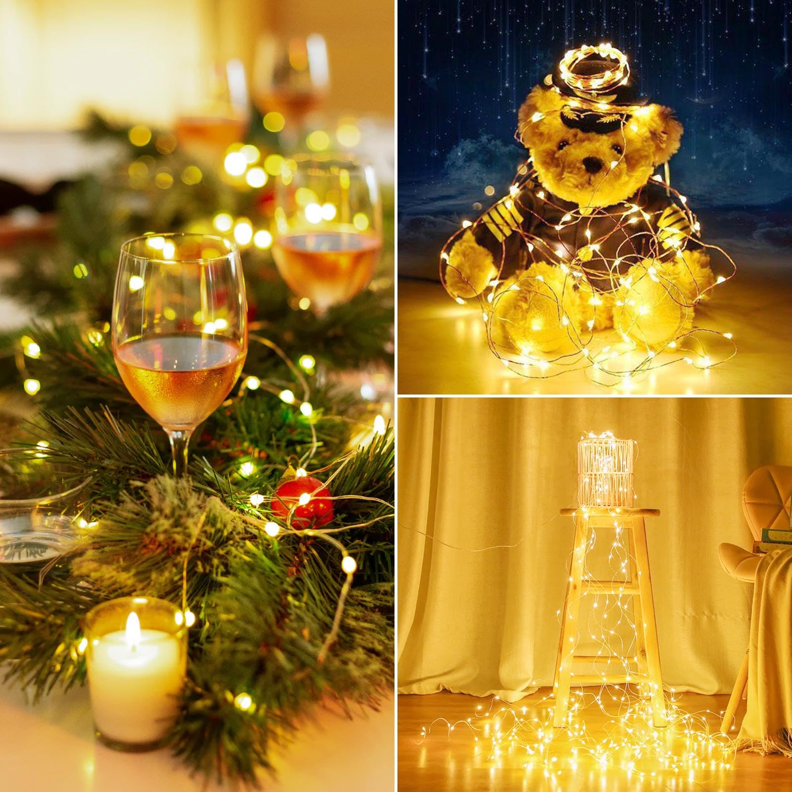 KAQ vase centerpiece lifestyle shot showing warm glow for event decoration