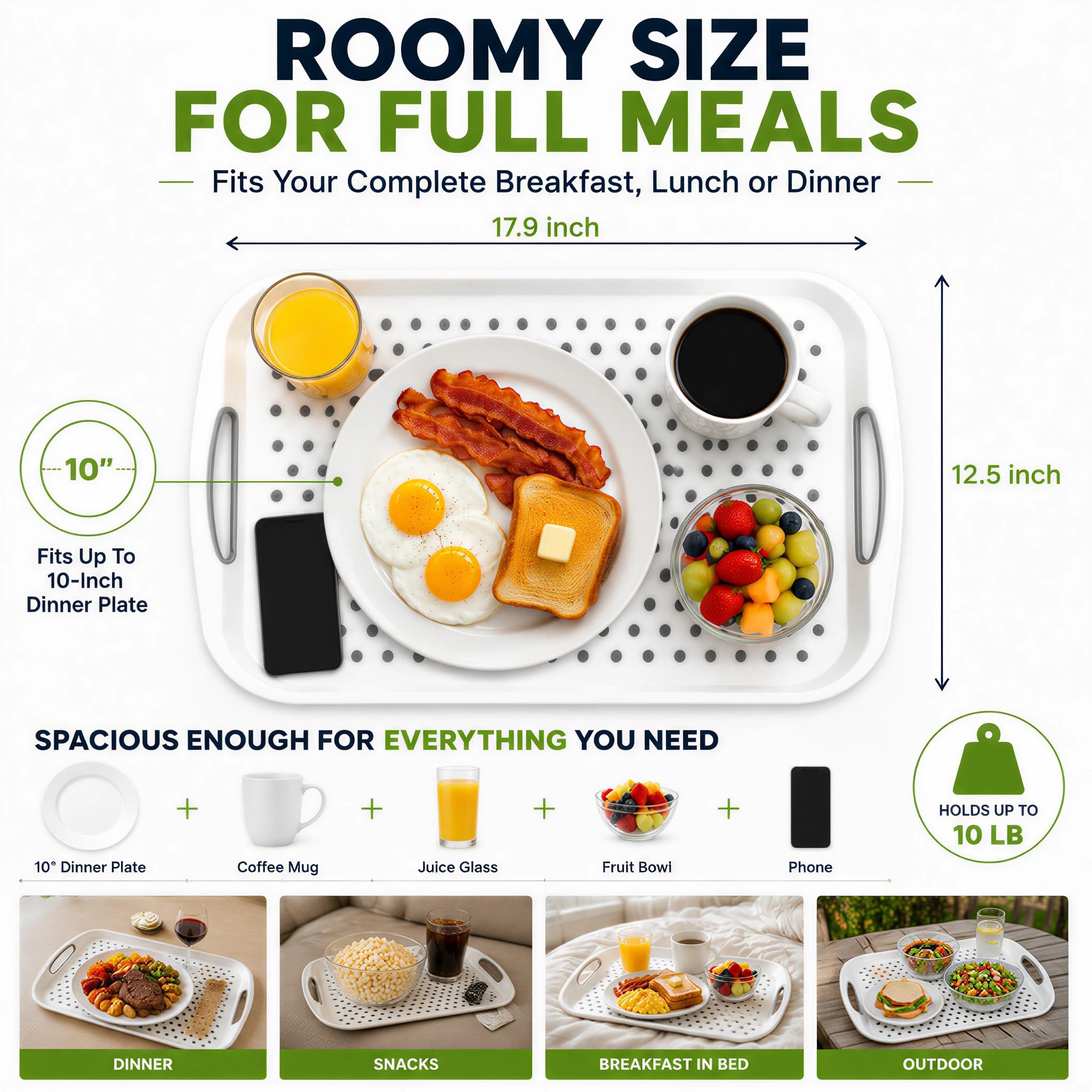 KAQAHIDO tray in car tailgate setup showing portable serving and outdoor convenience