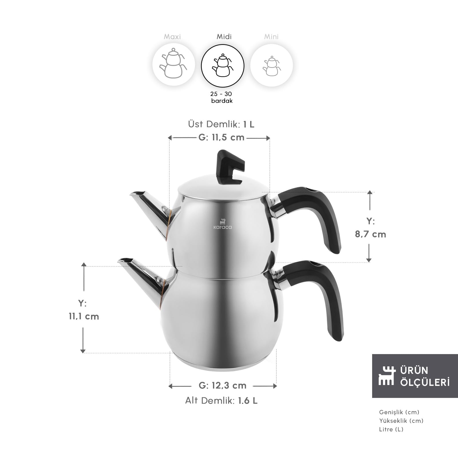 KARACA Belinay removable infuser detail, precise steeping for fuller flavor benefit
