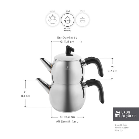 KARACA Belinay removable infuser detail, precise steeping for fuller flavor benefit