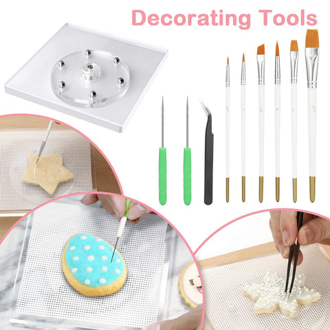 Kasmoire close-up of decorating tools for fine details and texture work