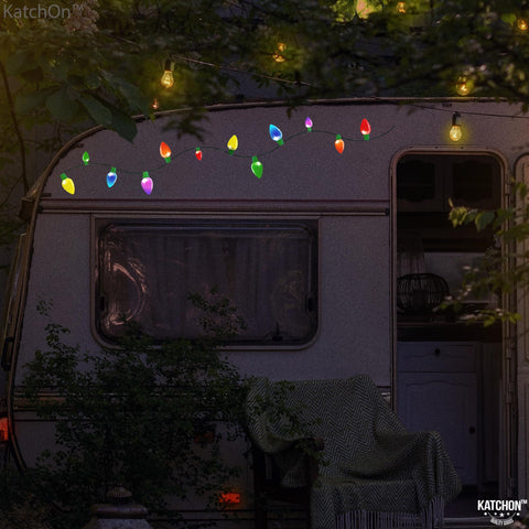 KatchOn magnets on car at night demonstrating bright reflective effect