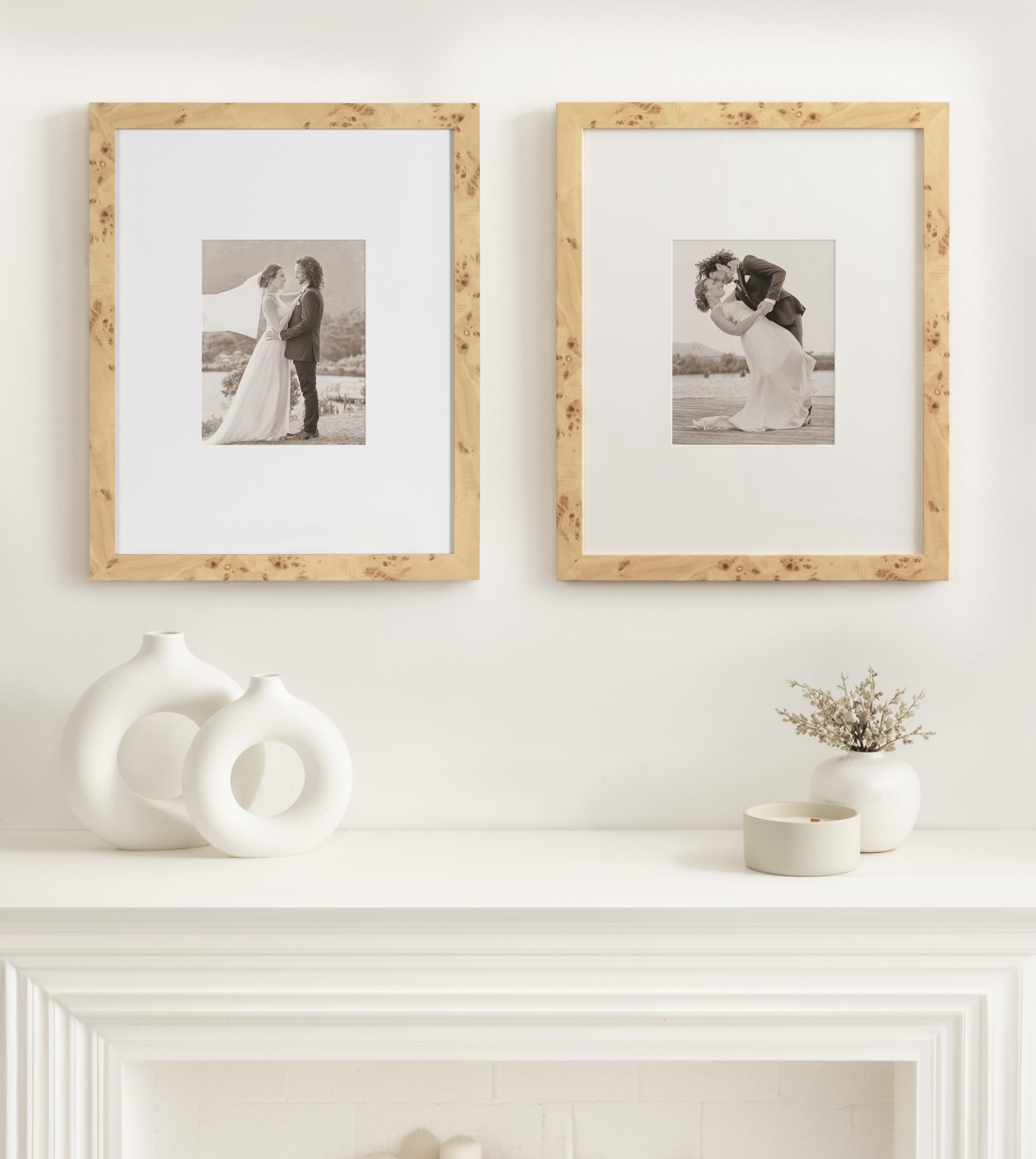 Kate and Laurel white mat detail with 8x10 window emphasizing neat presentation and photo focus