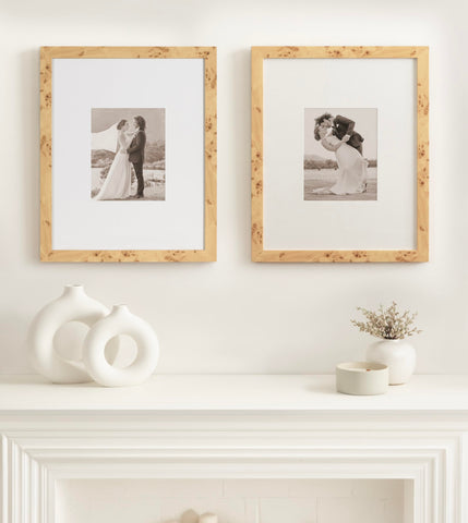 Kate and Laurel white mat detail with 8x10 window emphasizing neat presentation and photo focus