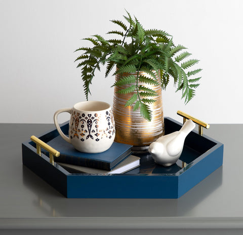 Kate and Laurel glossy finish detail showcasing smooth surface for easy cleaning