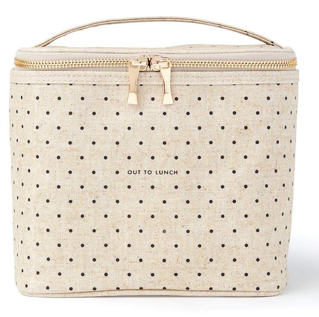 kate spade new york front view showing Deco Dots pattern and compact size for stylish portability