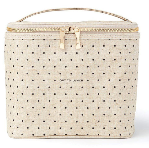 kate spade new york front view showing Deco Dots pattern and compact size for stylish portability