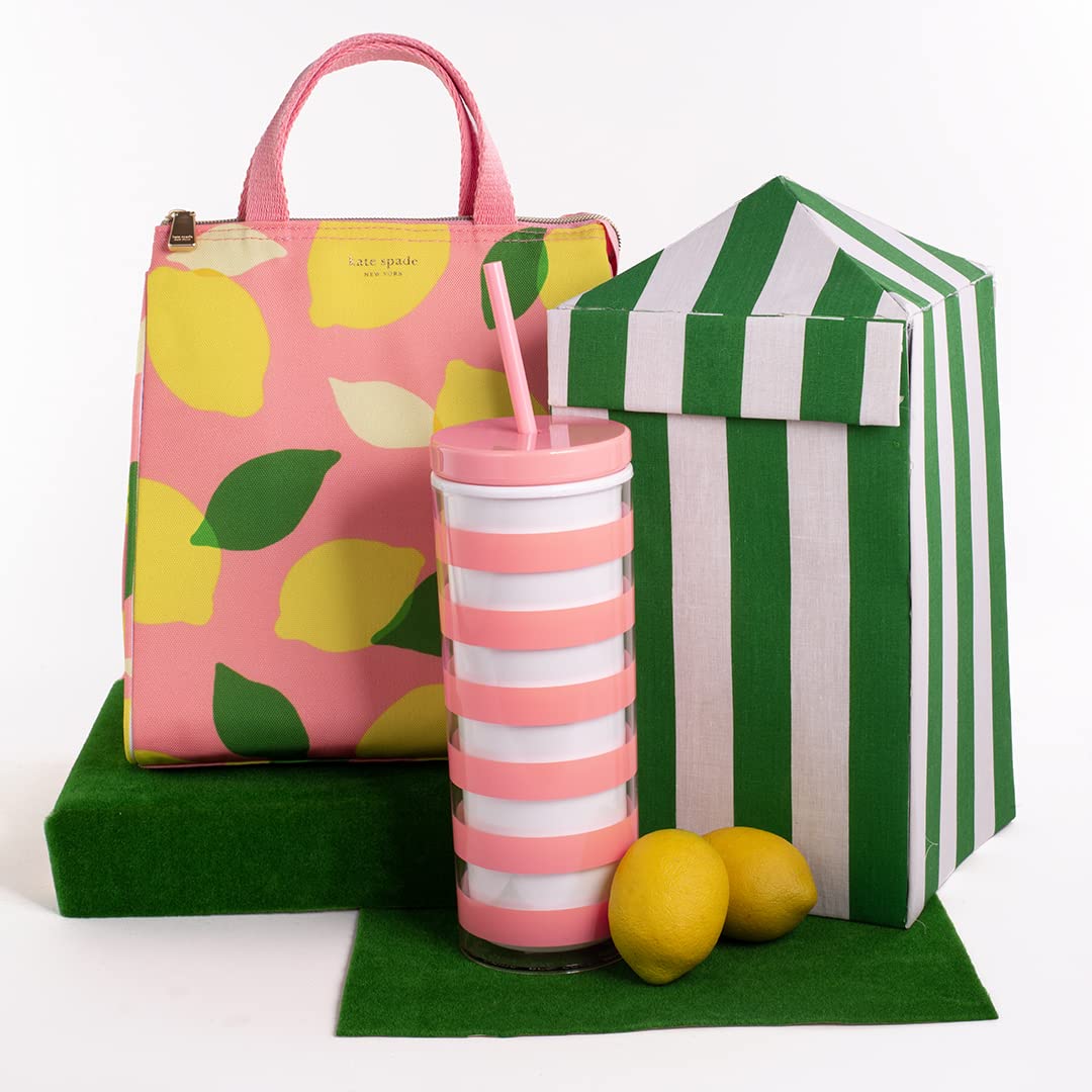 kate spade new york tote in use on a commute keeping food organized and fresh