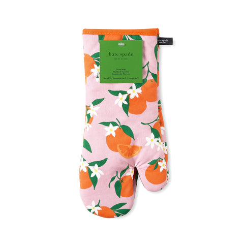 kate spade new york oven mitt hang loop on hook showing storage convenience