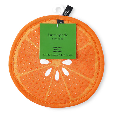 kate spade new york pot holders hanging loop for neat storage and accessibility
