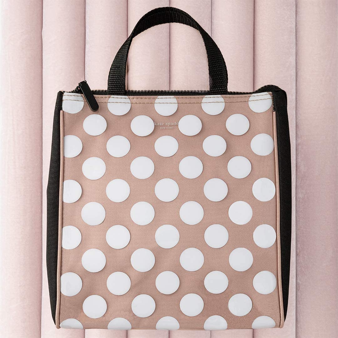 kate spade new york tote in use at a desk offering organized meal storage