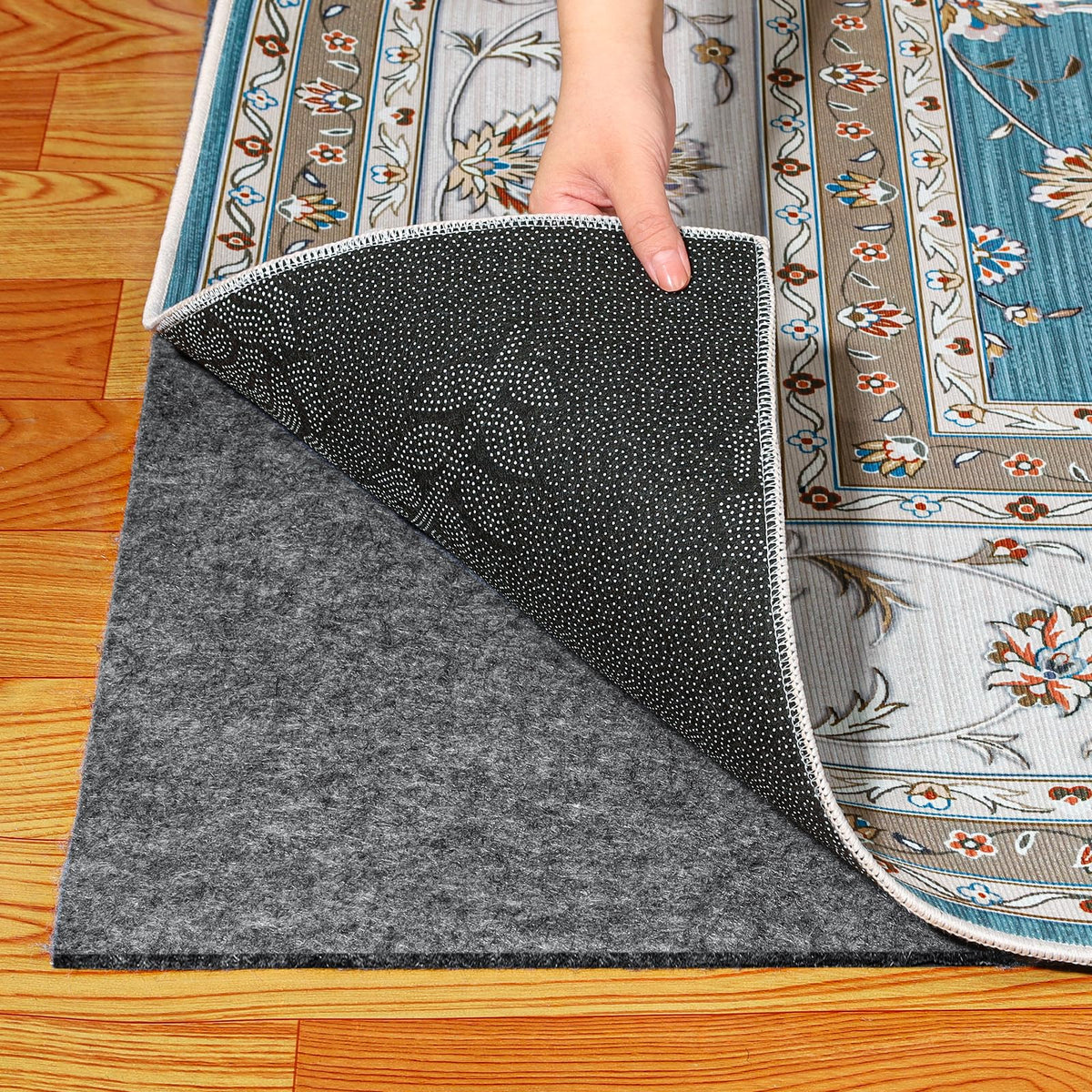 Kautudrum front packaging showing 8x10 pad protecting floors