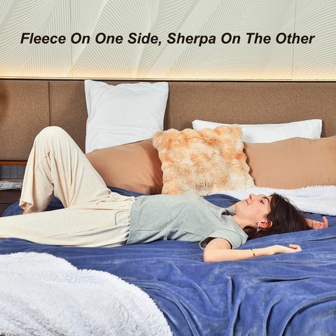 KAWAHOME blanket styled on bed adding warmth and decorative appeal