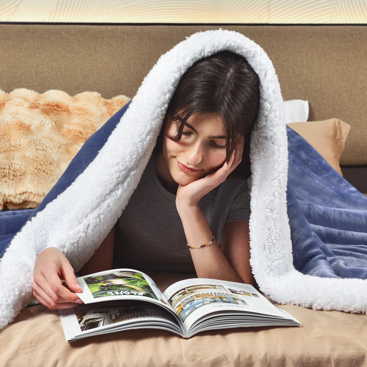 KAWAHOME fleece surface detail illustrating smooth face and comfort