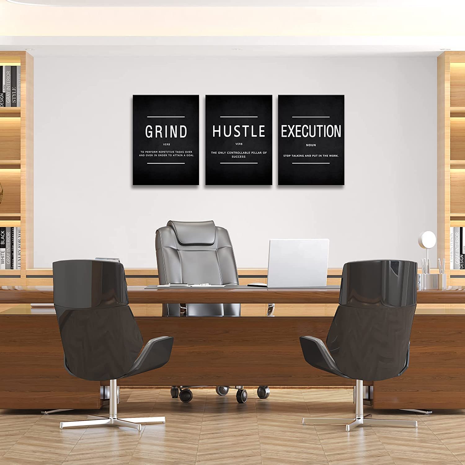 KAWAHONE included hanging hardware and hooks laid out, ensures quick and easy wall installation