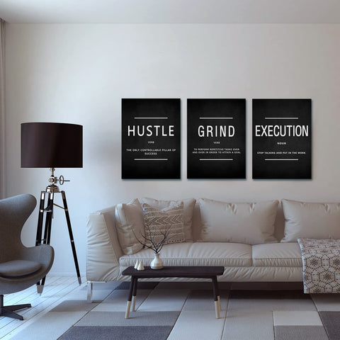 KAWAHONE canvas set above a sofa for scale comparison, shows ideal sizing for living rooms