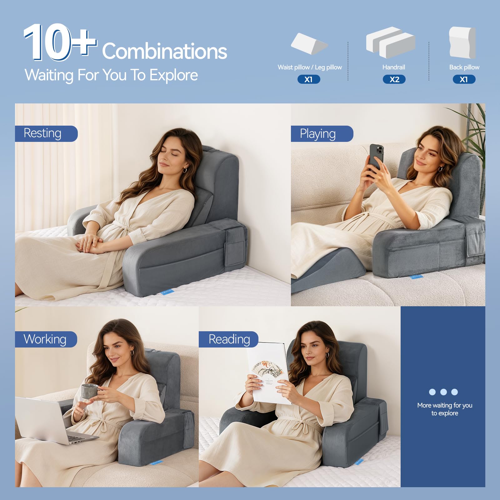 Kayfia plush velvet cover texture close-up for soft breathable comfort