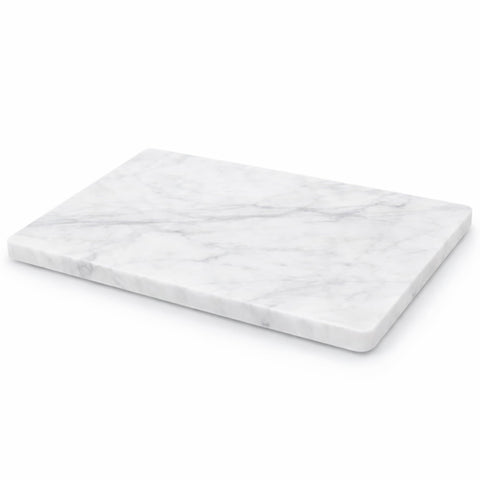 KC KULLICRAFT front view white marble board showing elegant serving surface and stability