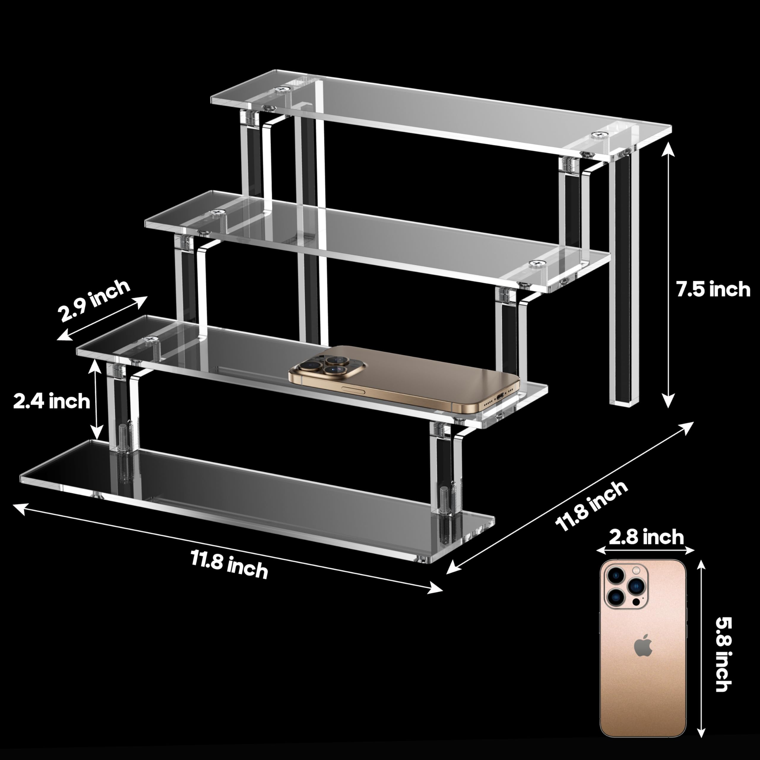 Kcrystenia hardware and instructions displayed for easy assembly