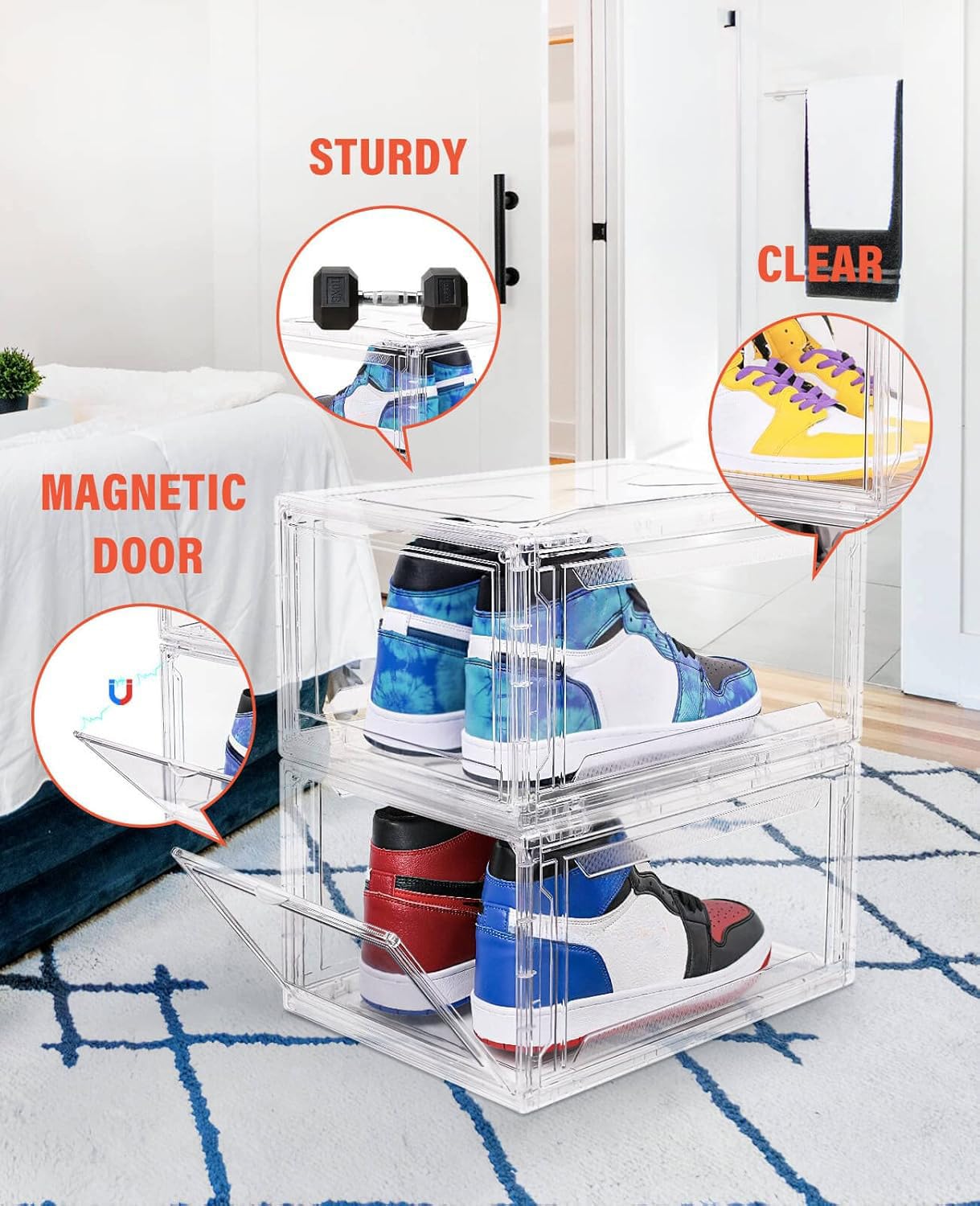 KDOR magnetic door action demonstrating secure, one-hand access benefit