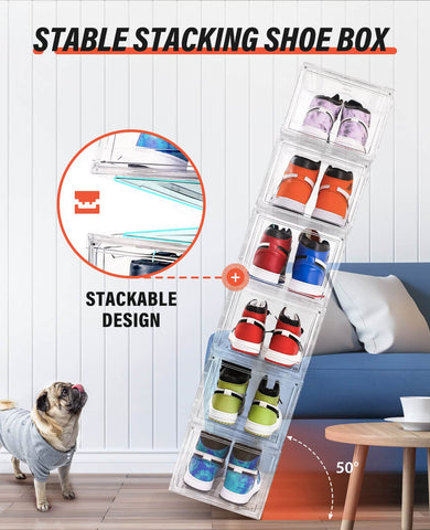 KDOR stacked boxes on shelf maximizing space and organized display benefit