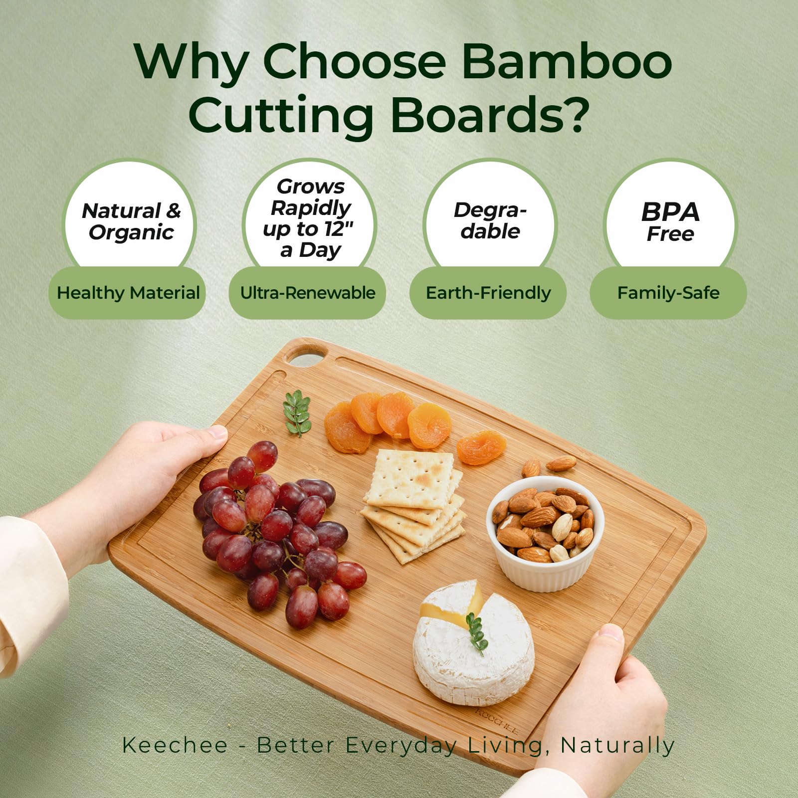 keechee size comparison on counter with all three boards for scale