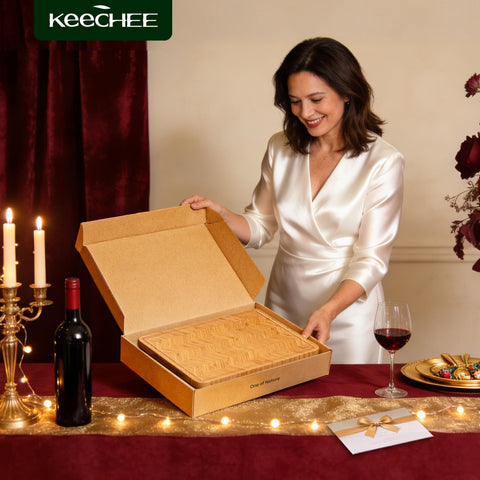 keechee boards stored under cabinet illustrating compact storage and space savings