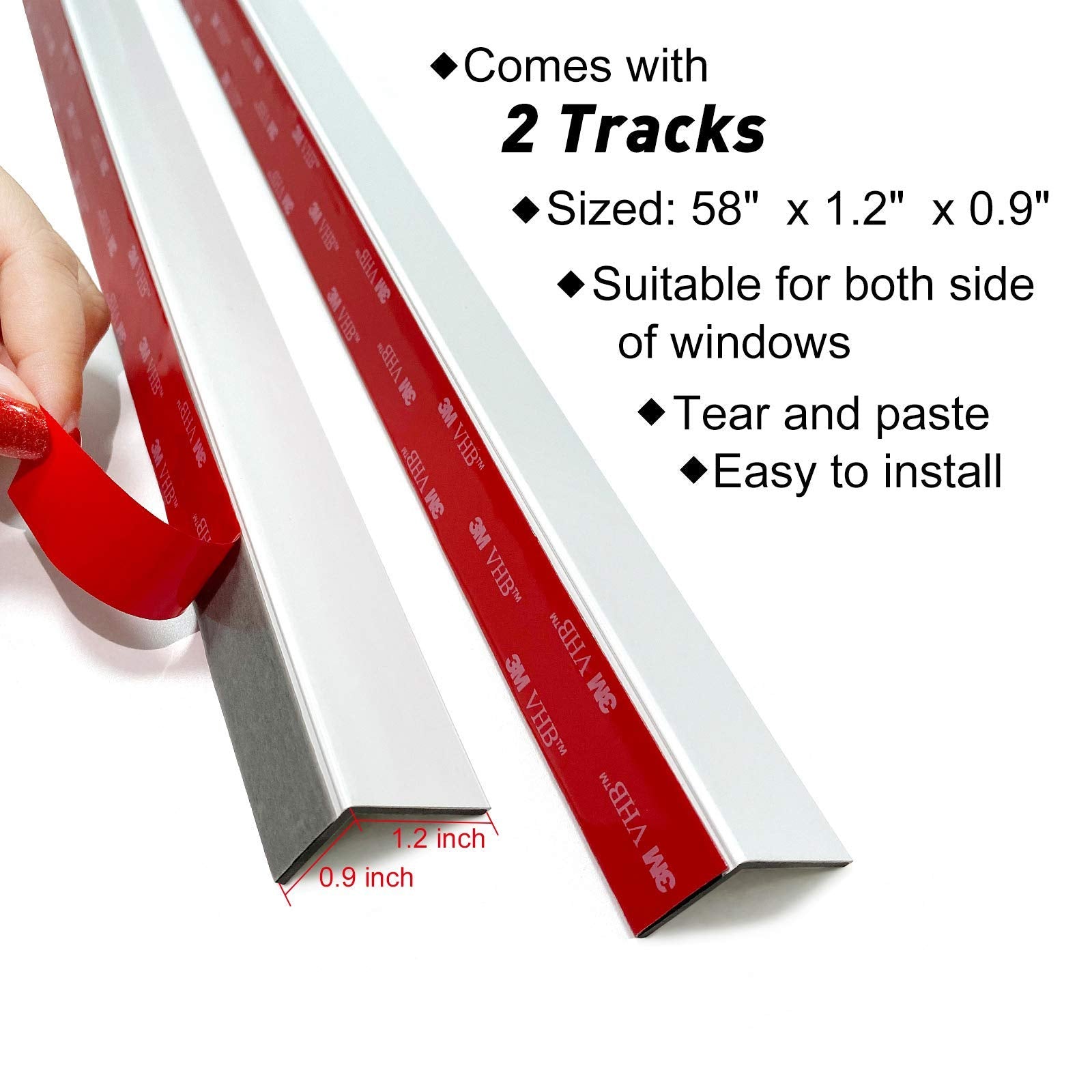 Keego strip next to measuring tape showing trim-to-fit flexibility