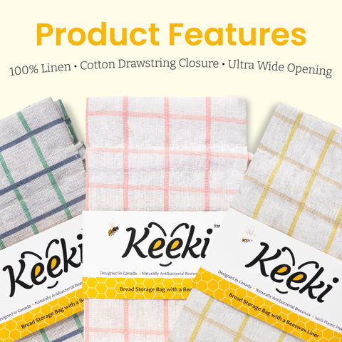 Keeki bag beeswax lining closeup showing natural protection for crusts