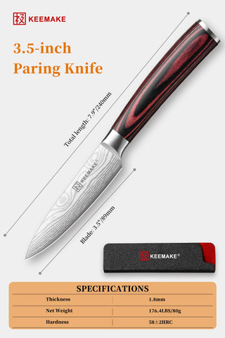 KEEMAKE knife in sheath demonstrating protected storage and safe transport
