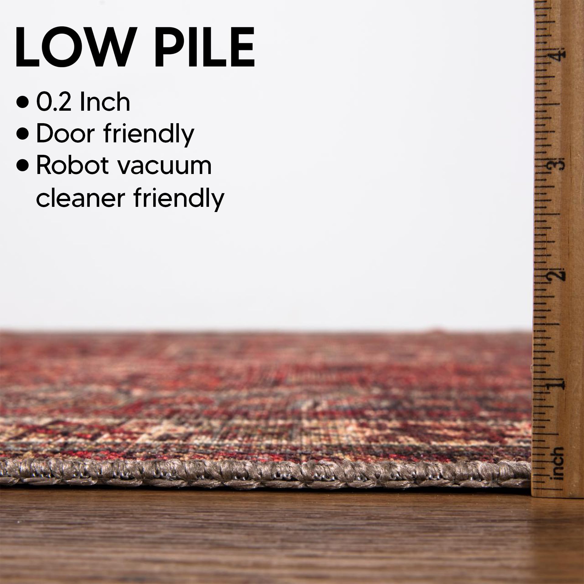 Keen Home Design rug beside door showing scale and smooth opening benefit