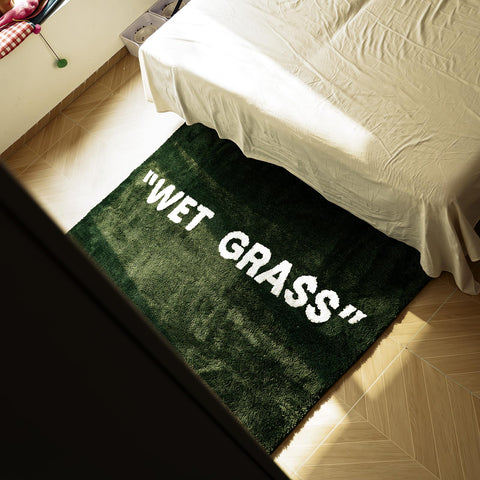 KEEP OFF mat placed by bathroom vanity providing absorbent, cozy surface