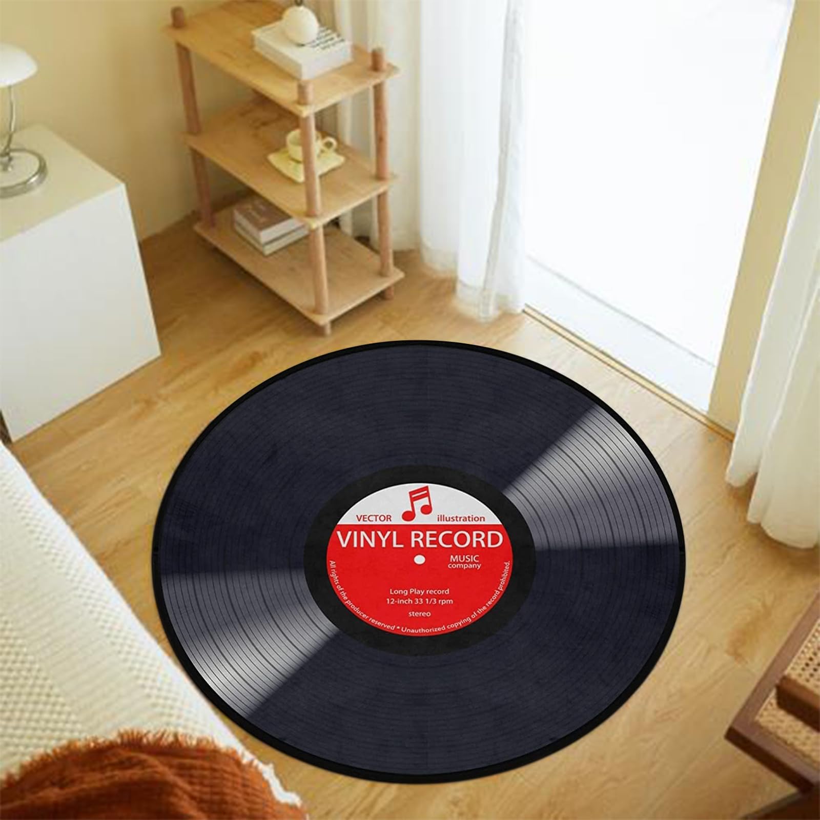 keepcute rug beside chair showing 3ft scale and fit for small spaces