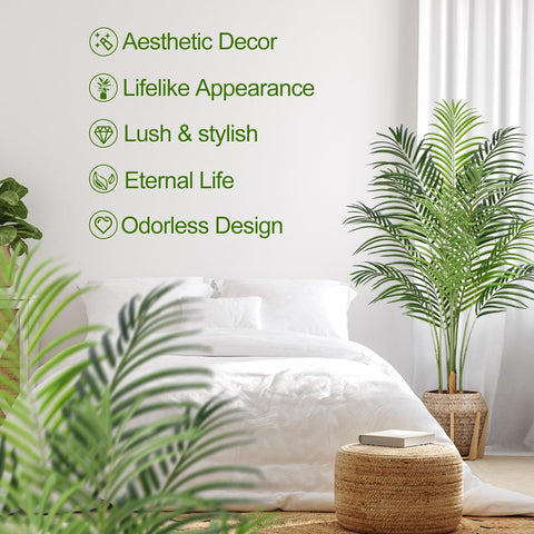 Keeplush close-up polyester fronds show realistic texture and depth