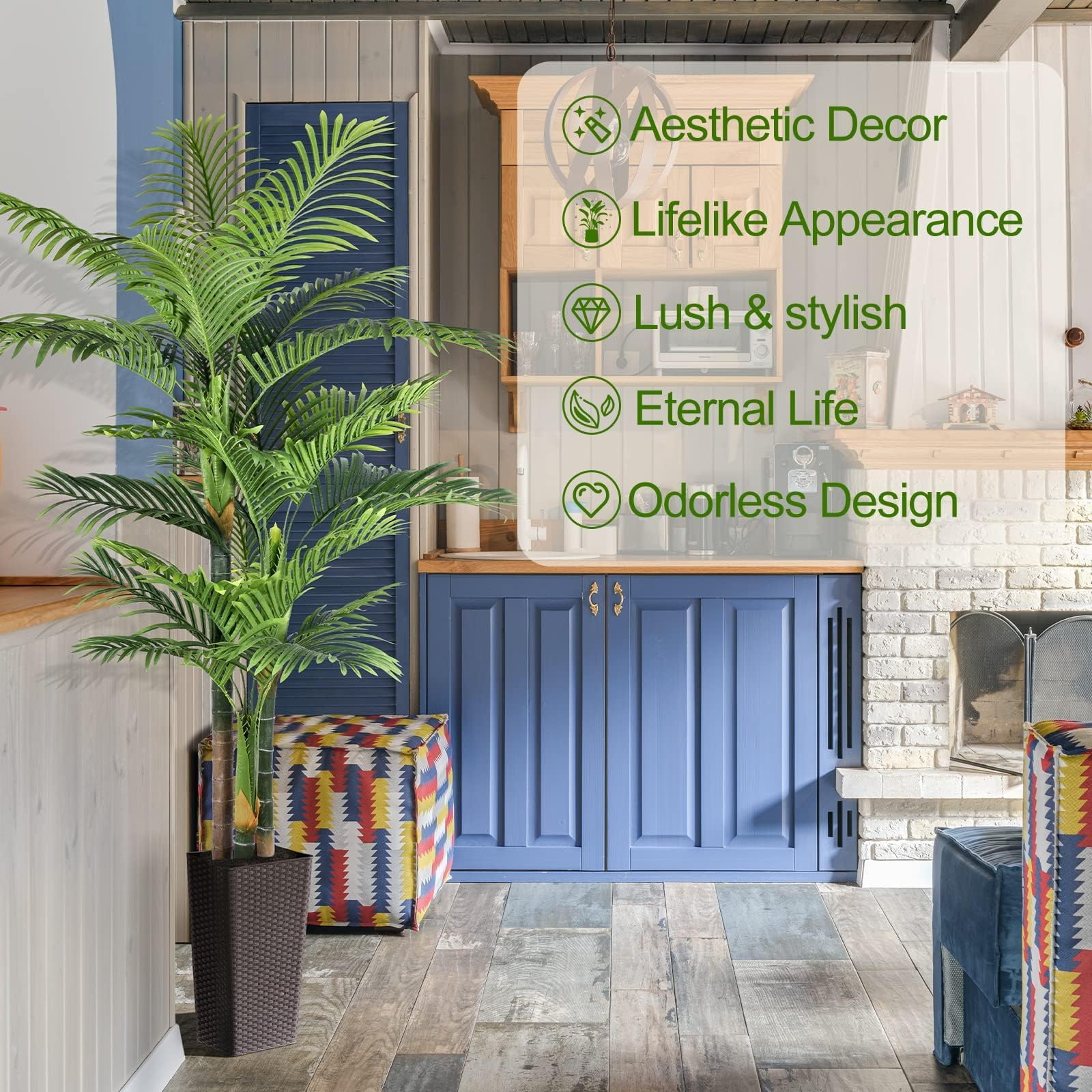 Keeplush close-up of fronds texture highlighting lifelike leaf detail and realism